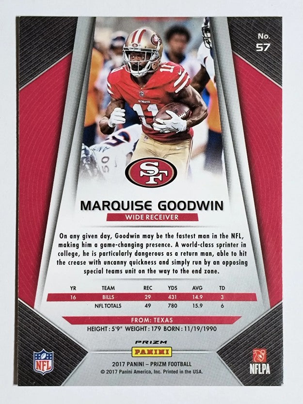 2017 Panini Prizm Prizms #57 Marquise Goodwin