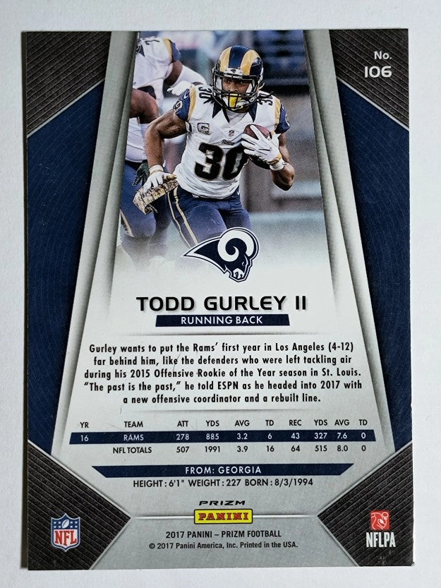 2017 Panini Prizm Prizms #106 Todd Gurley II