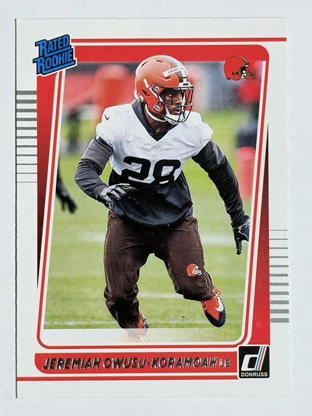 2021 Donruss #326 Jeremiah Owusu-Koramoah RR RC