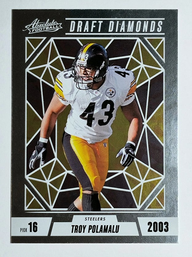 2024 Absolute Draft Diamonds #17 Troy Polamalu