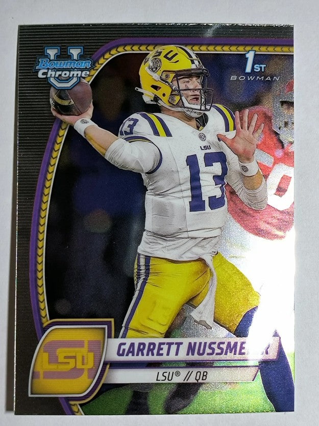 2024 Bowman Chrome University #5 Garrett Nussmeier