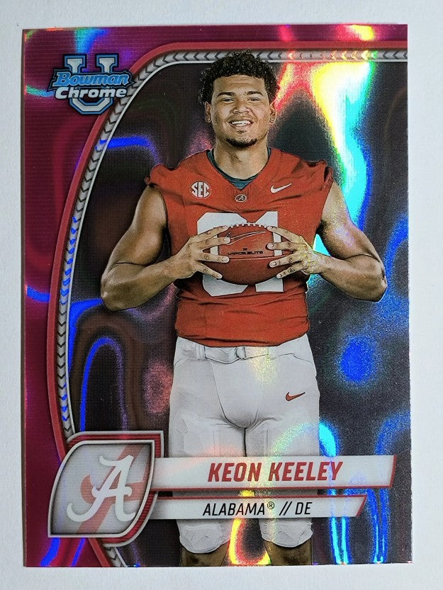 2024 Bowman Chrome University Pink Lava #113 Keon Keeley
