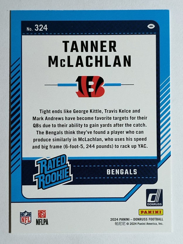 2024 Donruss #324 Tanner McLachlan RR RC