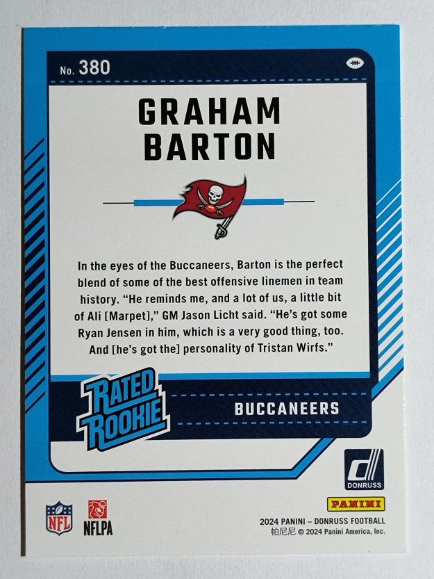 2024 Donruss #380 Graham Barton RR RC