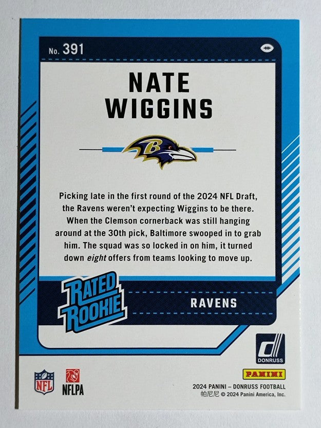 2024 Donruss #391 Nate Wiggins RR RC