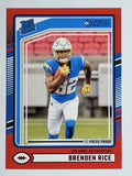 2024 Donruss Press Proof Red #382 Brenden Rice RR