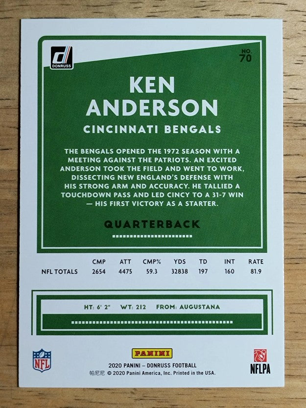 2020 Donruss #70 Ken Anderson