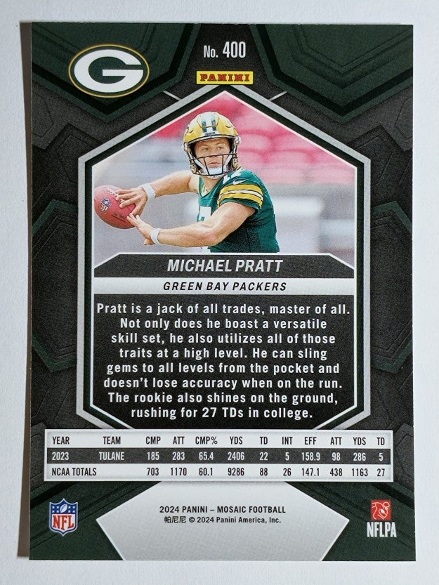 2024 Panini Mosaic #400 Michael Pratt RC