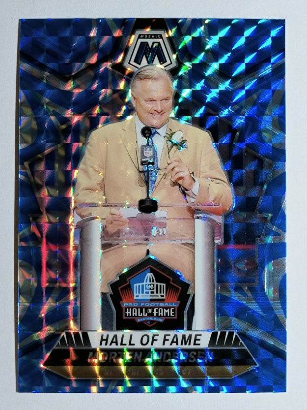 2024 Panini Mosaic Mosaic Reactive Blue #294 Morten Andersen HOF
