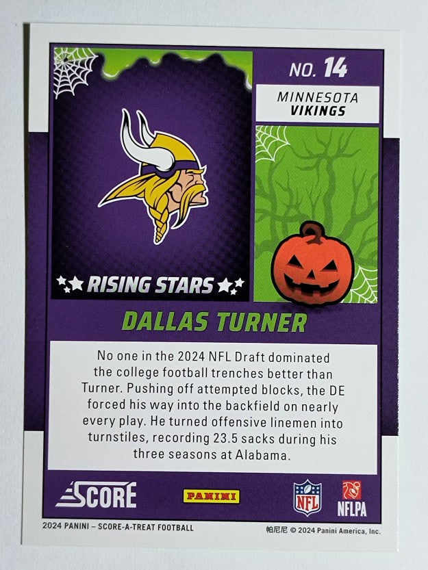 2024 Score Halloween Rising Stars Bats #14 Dallas Turner
