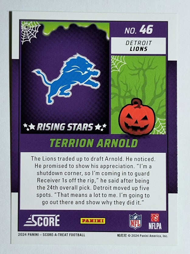 2024 Score Halloween Rising Stars Bats #46 Terrion Arnold