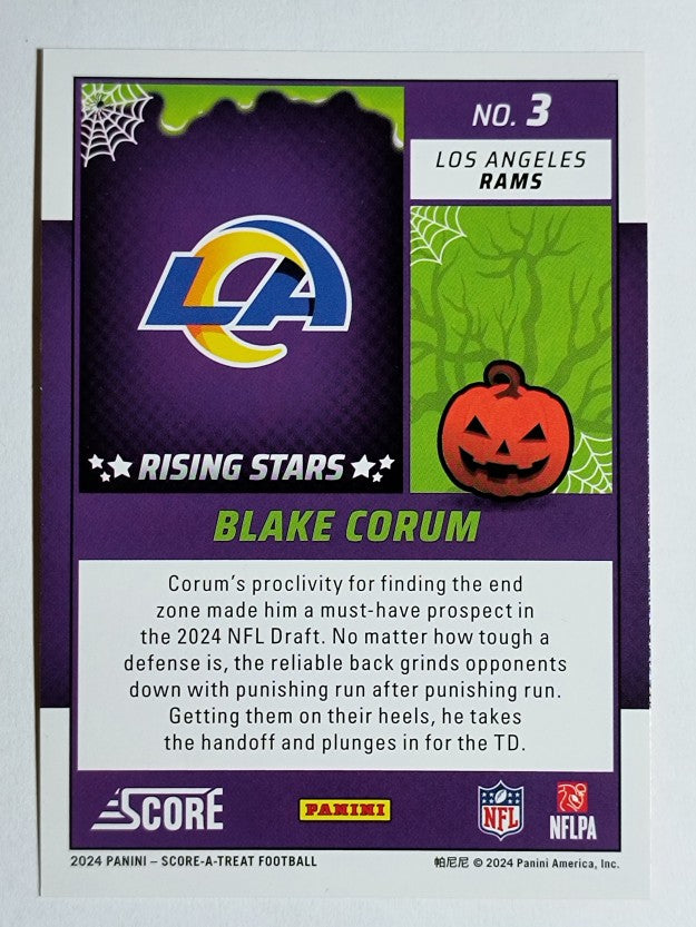 2024 Score Halloween Rising Stars Pumpkin #3 Blake Corum