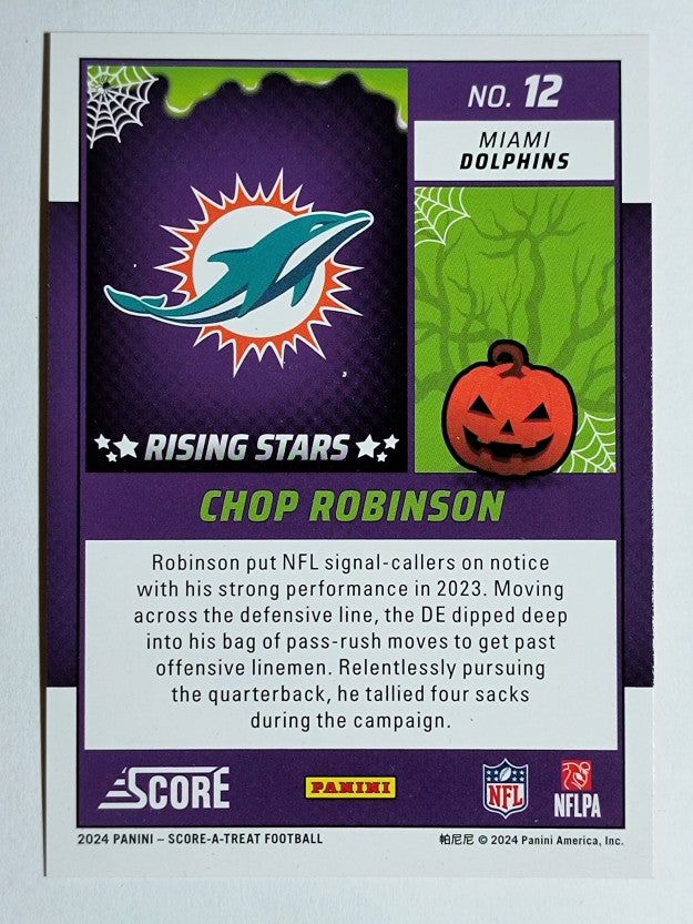 2024 Score Halloween Rising Stars Pumpkin #12 Chop Robinson