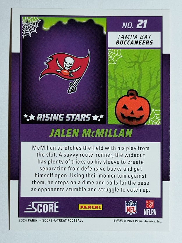 2024 Score Halloween Rising Stars Pumpkin #21 Jalen McMillan