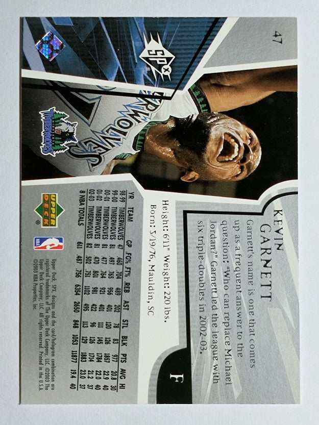 2003-04 SPx #47 Kevin Garnett