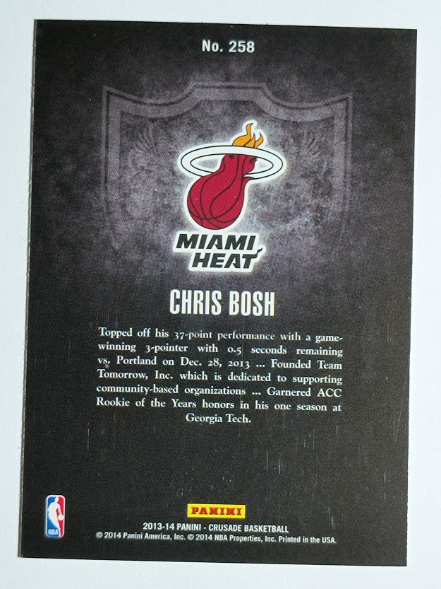 2013-14 Panini Crusade Insert Blue #258 Chris Bosh
