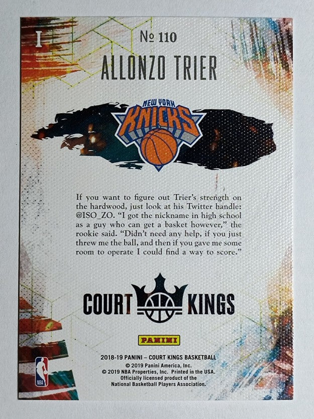 2018-19 Court Kings #110 Allonzo Trier RC