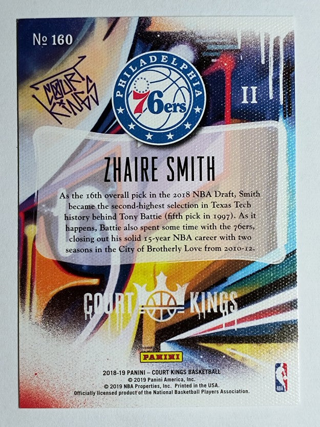 2018-19 Court Kings #160 Zhaire Smith