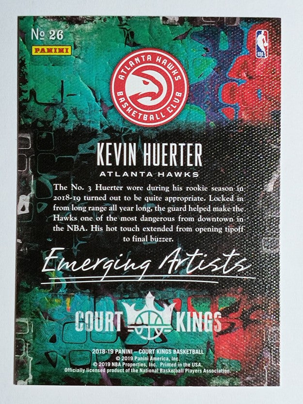 2018-19 Court Kings Emerging Artists #26 Kevin Huerter