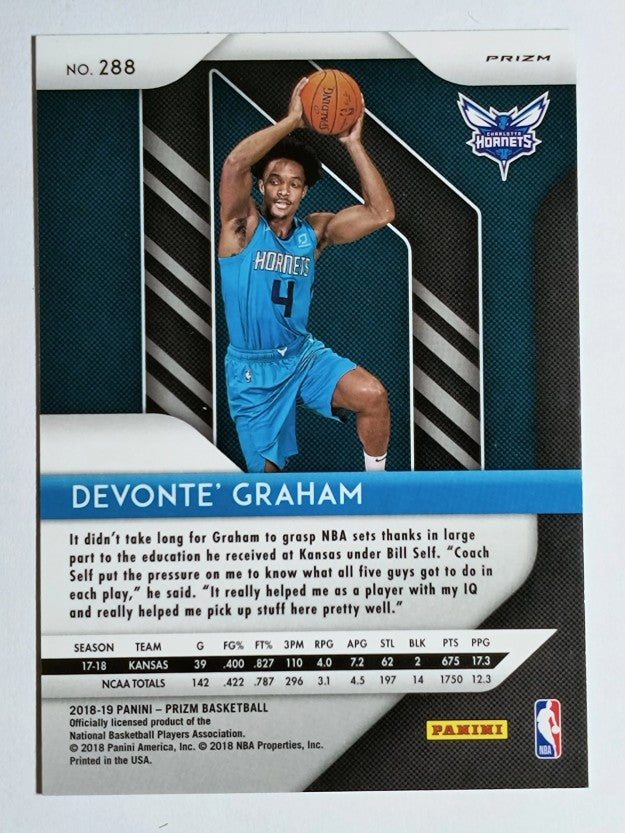 2018-19 Panini Prizm Prizms Green #288 Devonte' Graham