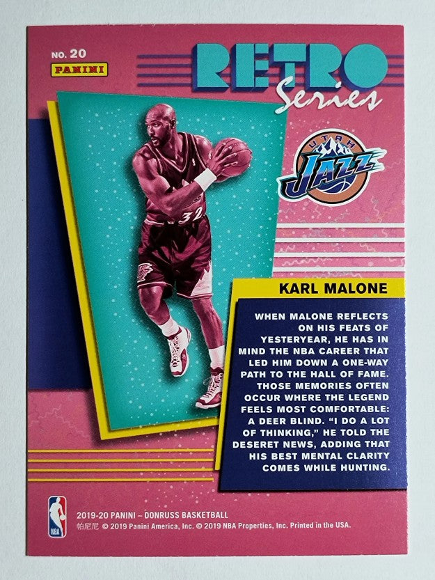 2019-20 Donruss Retro Series Press Proof #20 Karl Malone