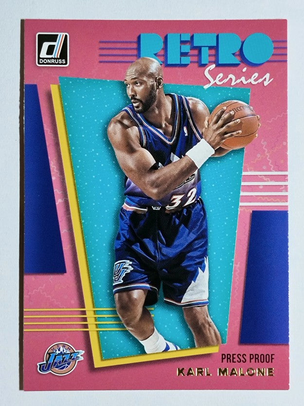 2019-20 Donruss Retro Series Press Proof #20 Karl Malone