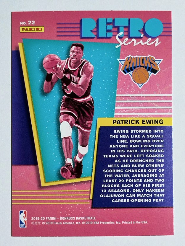 2019-20 Donruss Retro Series Press Proof #22 Patrick Ewing