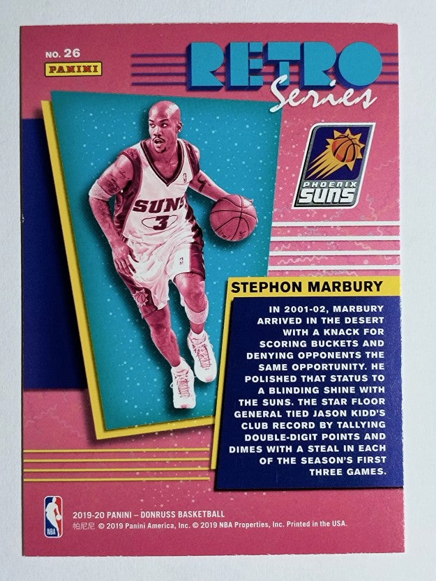 2019-20 Donruss Retro Series Press Proof #26 Stephon Marbury