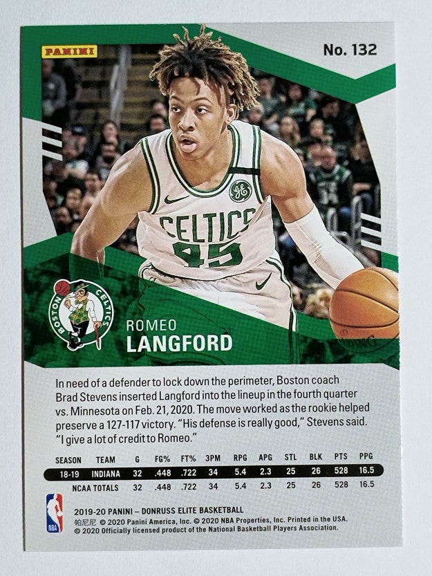 2019-20 Elite Red #132 Romeo Langford