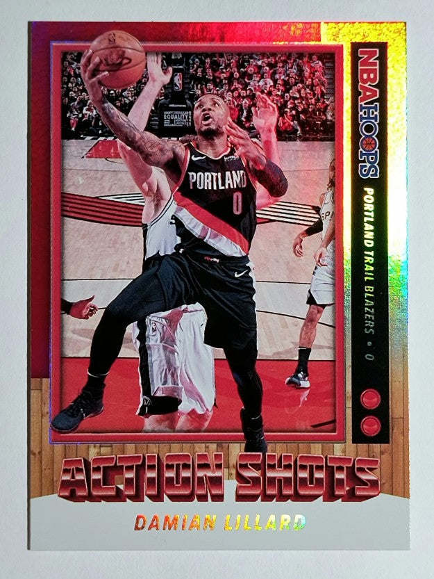 2019-20 Hoops Action Shots #11 Damian Lillard