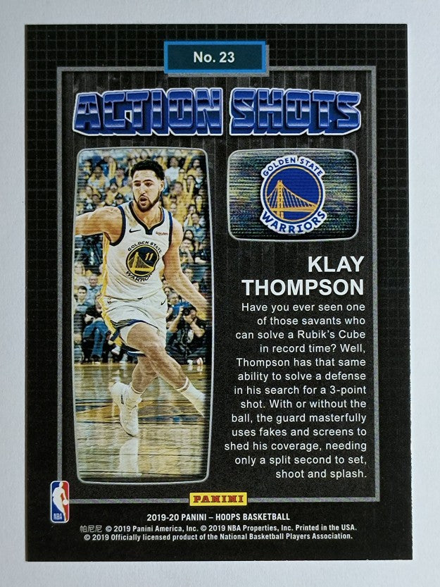 2019-20 Hoops Action Shots #23 Klay Thompson
