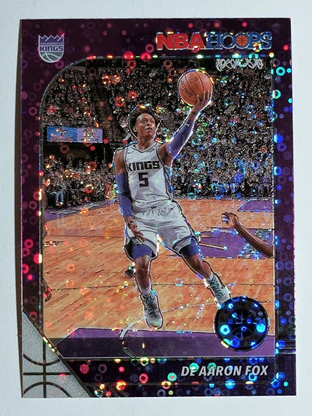 2019-20 Hoops Premium Stock Prizms Purple Disco #165 De'Aaron Fox