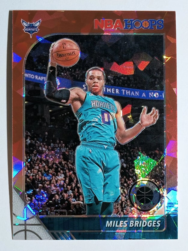 2019-20 Hoops Premium Stock Prizms Red Cracked Ice #20 Miles Bridges