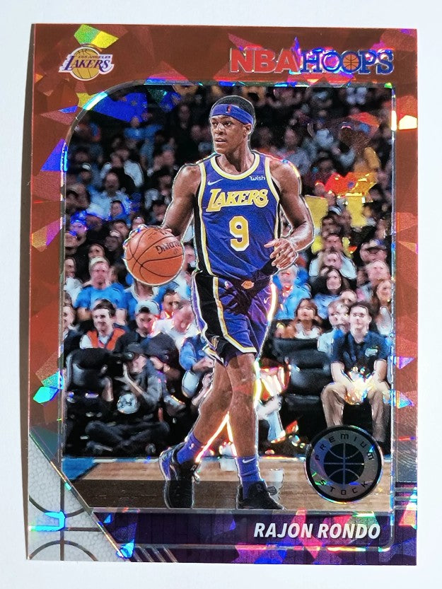 2019-20 Hoops Premium Stock Prizms Red Cracked Ice #273 Rajon Rondo