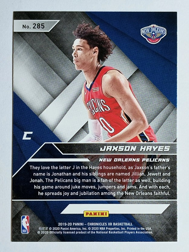 2019-20 Panini Chronicles Pink #285 Jaxson Hayes/XR