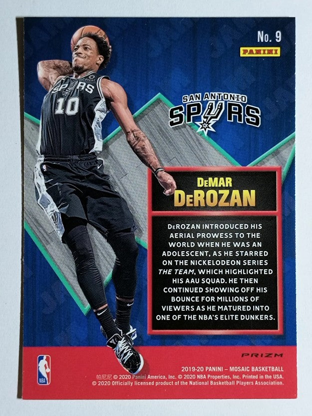2019-20 Panini Mosaic Jam Masters Mosaic Green #9 DeMar DeRozan