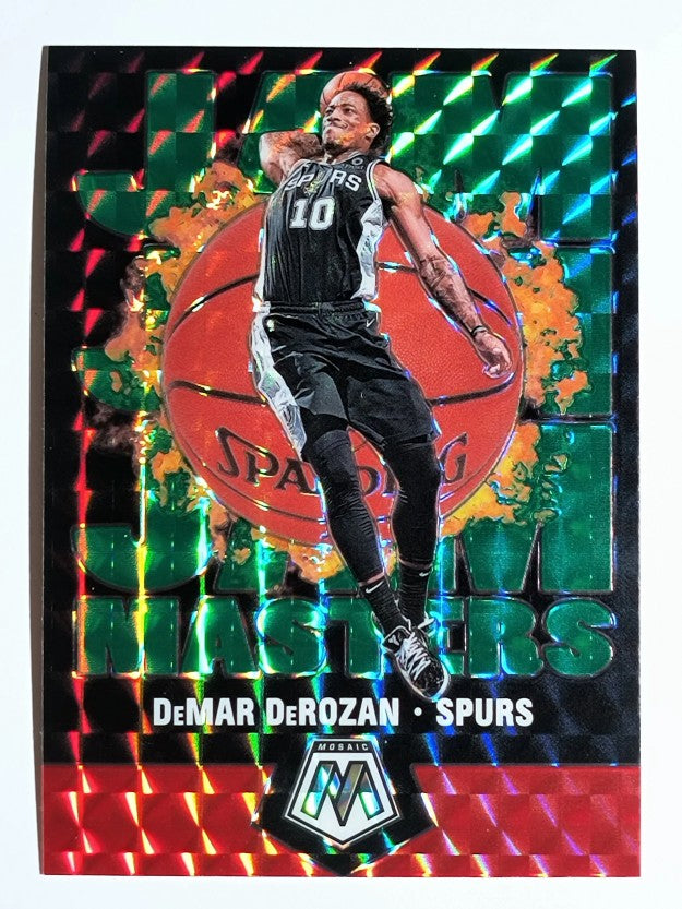 2019-20 Panini Mosaic Jam Masters Mosaic Green #9 DeMar DeRozan
