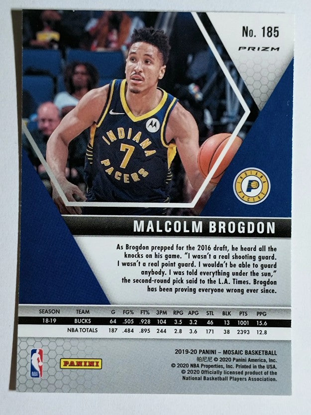 2019-20 Panini Mosaic Mosaic #185 Malcolm Brogdon