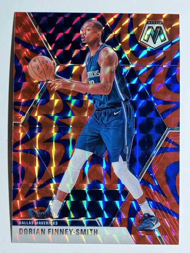 2019-20 Panini Mosaic Mosaic Blue Reactive #64 Dorian Finney-Smith