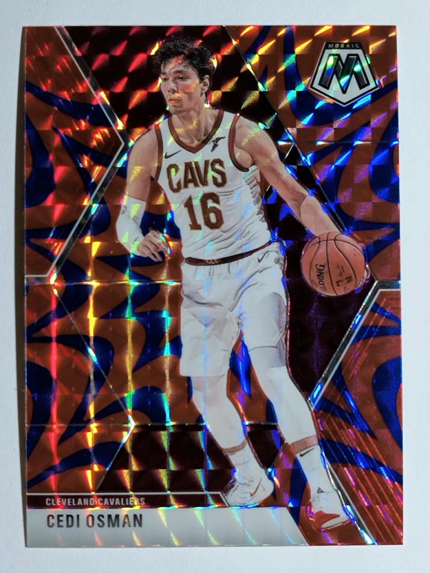 2019-20 Panini Mosaic Mosaic Blue Reactive #177 Cedi Osman