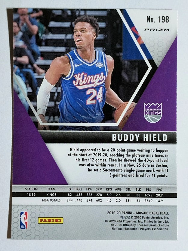 2019-20 Panini Mosaic Mosaic Blue Reactive #198 Buddy Hield