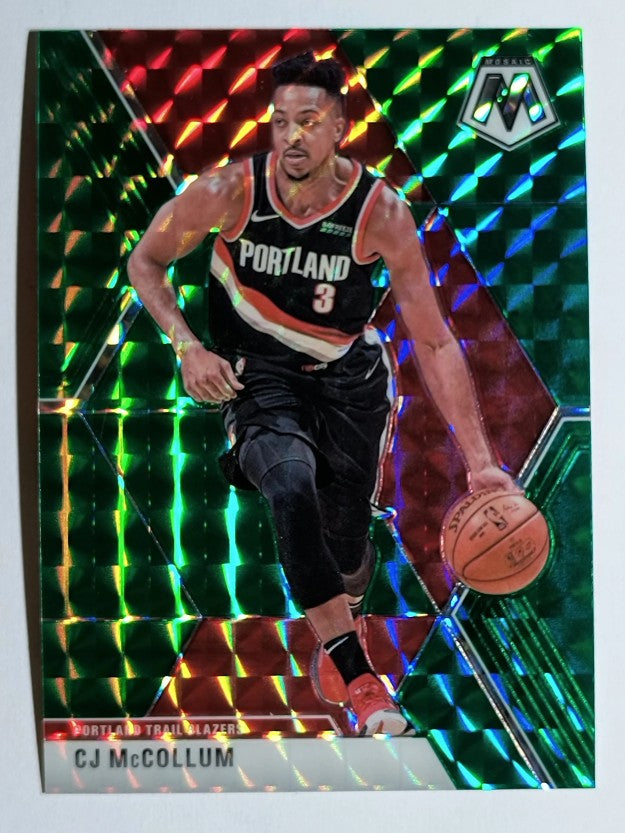 2019-20 Panini Mosaic Mosaic Green #15 CJ McCollum