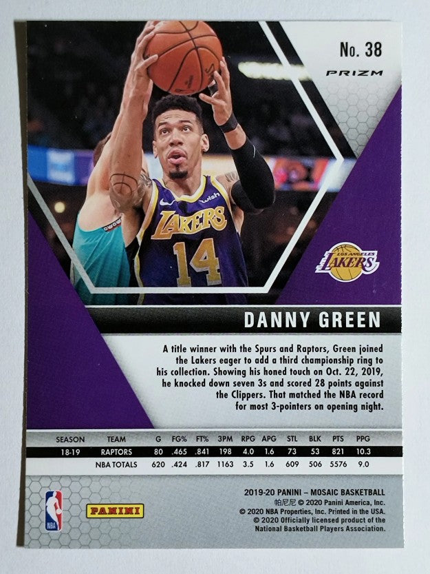 2019-20 Panini Mosaic Mosaic Green #38 Danny Green