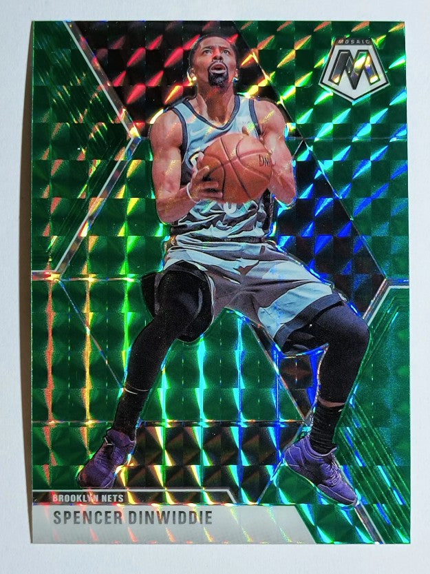 2019-20 Panini Mosaic Mosaic Green #41 Spencer Dinwiddie