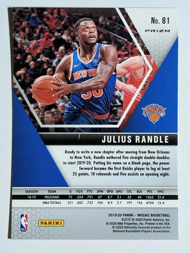 2019-20 Panini Mosaic Mosaic Green #81 Julius Randle