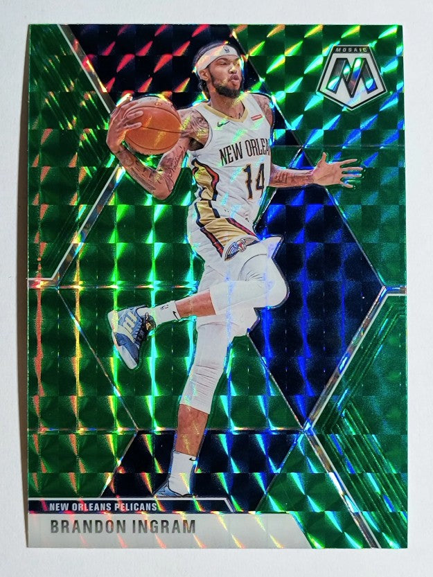 2019-20 Panini Mosaic Mosaic Green #136 Brandon Ingram