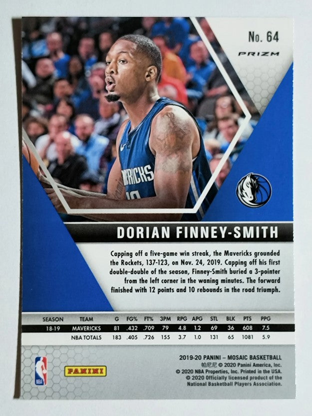 2019-20 Panini Mosaic Mosaic Orange Reactive #64 Dorian Finney-Smith