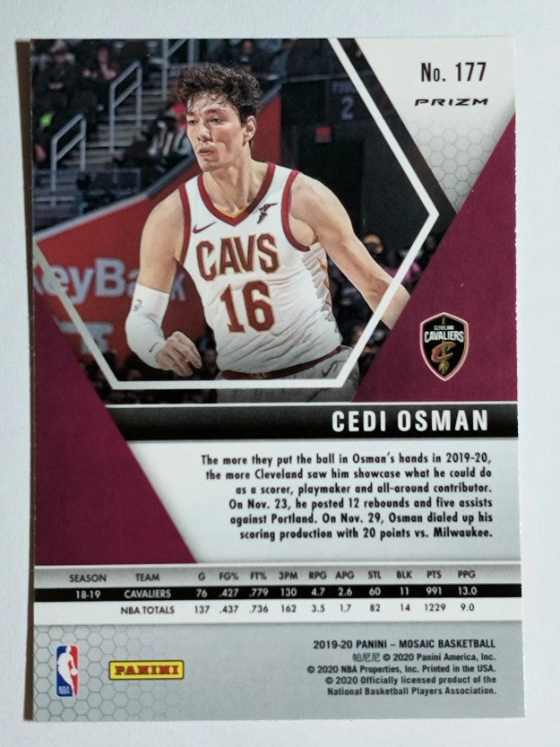 2019-20 Panini Mosaic Mosaic Orange Reactive #177 Cedi Osman