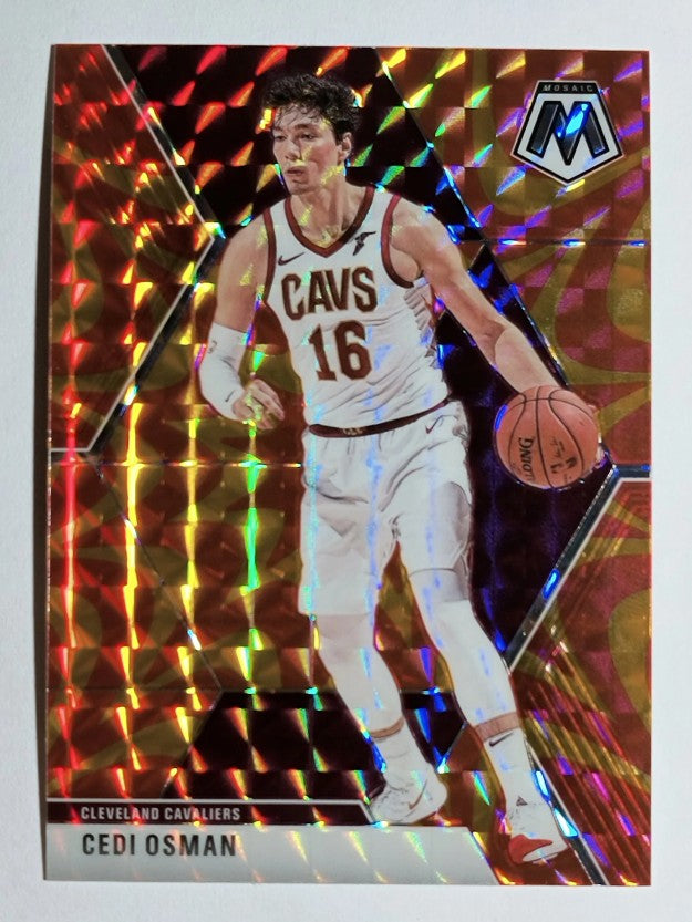 2019-20 Panini Mosaic Mosaic Orange Reactive #177 Cedi Osman
