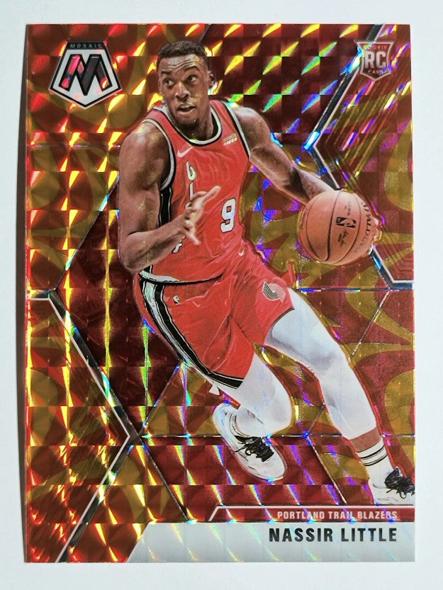 2019-20 Panini Mosaic Mosaic Orange Reactive #247 Nassir Little